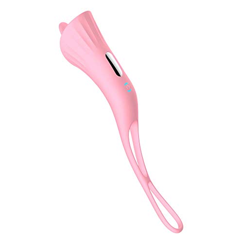 G spot Vibrator-Feelingirl Waterproof Tongue Dildo Vibrators Vagina Clitoris Stimulation with 12 Vibration Modes Dual Motor Anal Sex Toys for Women Rechargeable