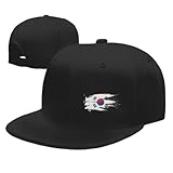 South Korea Korean Flag Art Dad Hat Baseball Cap Adjustable Snapback Hip Hop Baseball Cap Trucker's Hat Black