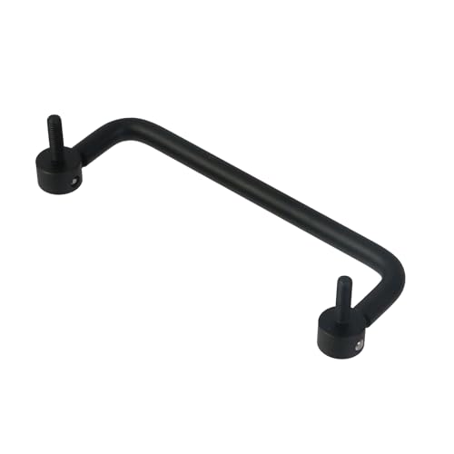 Image of MY MIRONEY Aluminum Folding Pulls Hardware 90 Degrees Folding Cabinet Pulls Handles U-Shape Drawer Toolbox Handle, 3.78 inch Hole Center, Black