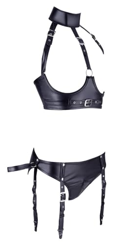 Soutien-gorge Set Cottelli BONDAGE noir pour vos soirées complices en XL