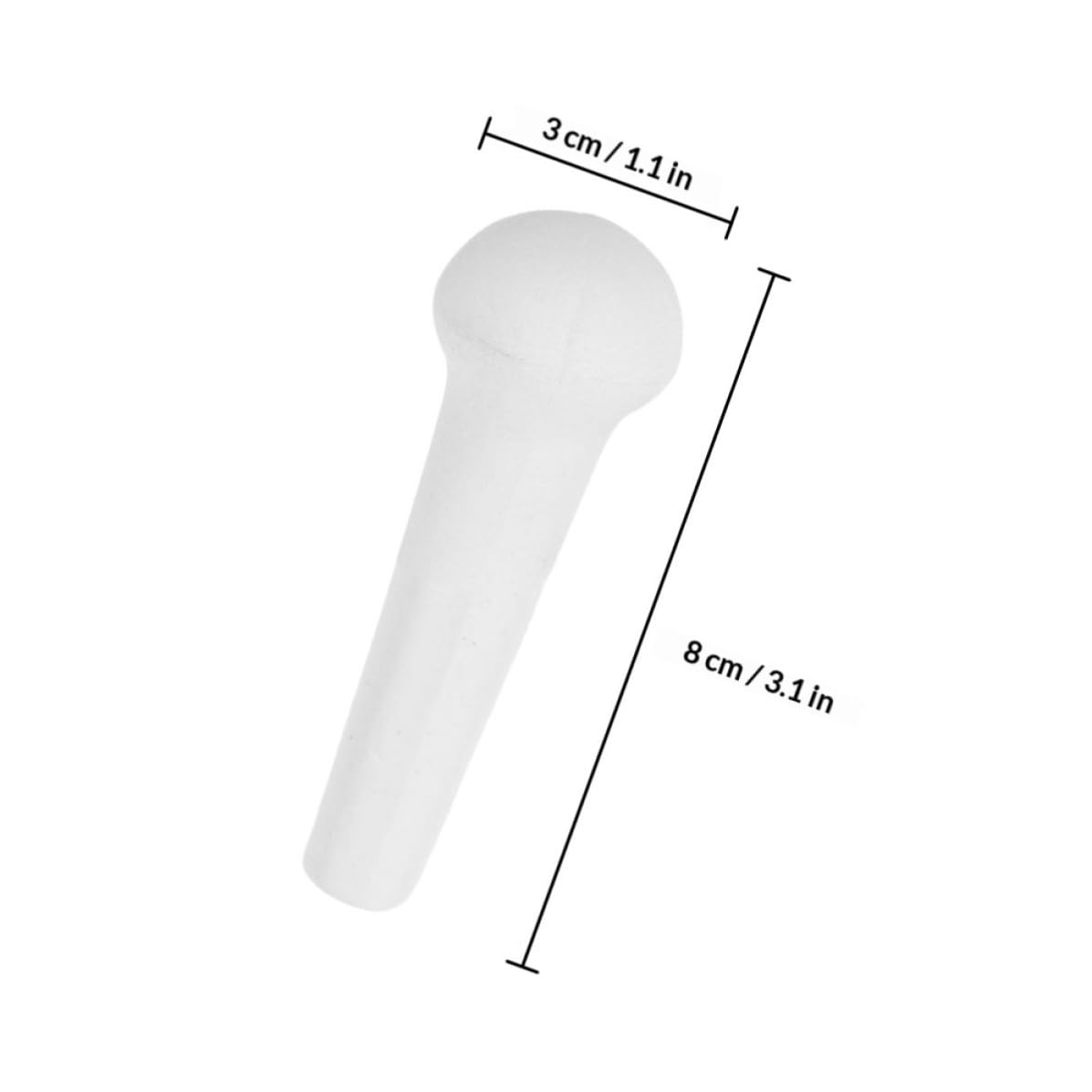 2 Piece Ceramic Food Grinding Sticks for Fine Manual Mashing