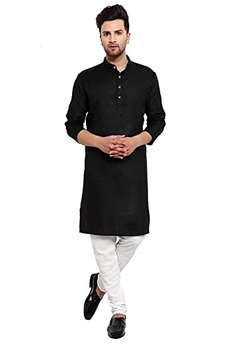 Image of OORA Men's Cotton Kurta & Pajama Set for Birthday,Wedding, Ceremony, Casual, Engagement