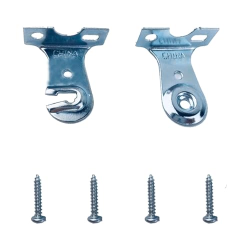 YingEnter 2pcs Roller Window Shade Outside Mount Brackets with Screws, Curtain Rod Holder, Zinc