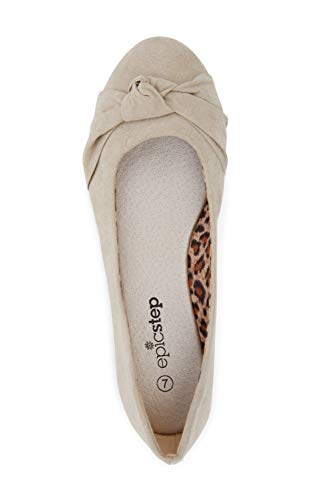 Image of Women's Flats with Knot Front Cute Ballet Flats for Women Casual or Dressy Shoes for Women Comfortable Flats Womens Shoes