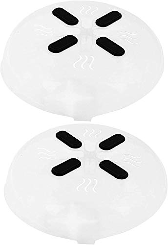 2PACK Magnetic Microwave Splatter CoverOUZIFISH Microwave Plate Guard Lid With Steam Vent 118 Inch 2