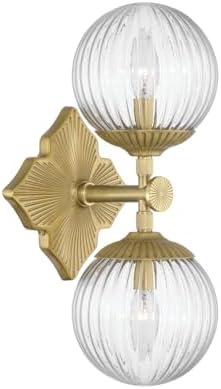 Crystorama Orly 7.5'' Aged Brass Sconce