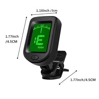 Fiorky 2 pièces 3 V bouton batterie basse violon ukulélé accordeur chromatique écran LCD numérique à clipser accordeur de tonalité pour guitare/basse/violon/ukulélé de réglage chromatique - Les Beatles, Paul McCartney, John Lennon, RIngo Starr, George Harrison Fiorky 2 pièces 3 V bouton batterie basse violon ukulélé accordeur chromatique écran LCD numérique à clipser accordeur de tonalité pour guitare/basse/violon/ukulélé de réglage chromatique – Image 2