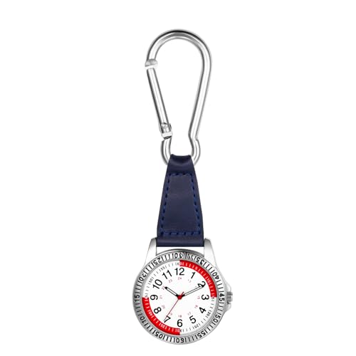 Image of Lancardo Clip On Quartz Watch: Pulse Backpack Buckle Belt Fob Watch for Men Women Doctors Nurses Chefs Hiking Climbing Father's Day