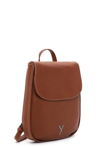 Mochila Suri Frey Gitty elegante color marrón Darkcognac con compartimentos prácticos 5