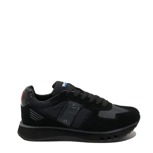 Blauer. USA F4TOKYO01/TAS F. Zapatillas de hombre verde militar de goma con plantilla extraíble con elevación de 2,5 cm, Negro , 43 EU