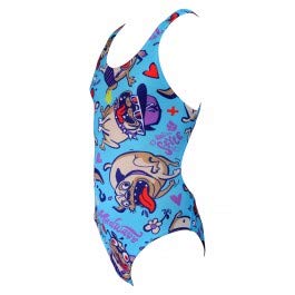 Maillot de bain Mad Wave Kids Pretty Azure Bleu 24 pour fille