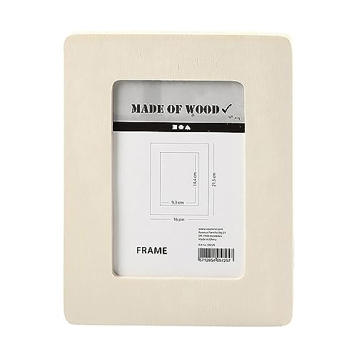 Creativ Company Wooden Frame, Outer Size: 16 x 0.8 x 21.5 cm, Carving: 9.5 x 14.5 cm, Plywood, 3 pieces