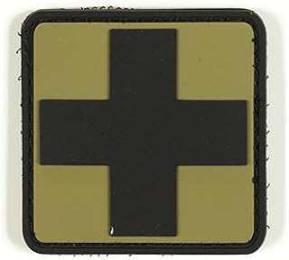 VooDoo Tactical 07-0990007000 Rubber First Aid Symbol Patch, Coyote
