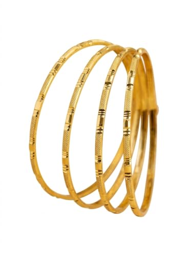 Image of Zeraki Jewels Women's Traditional Gold Plated Bangles Set | Elegant Designer Kada Bangles | Classic Ethnic Jewellery for Women & Girls | Perfect for Wedding, Festive & Daily Wear