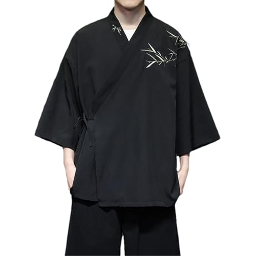 Amazon.com: Japanese Kimono Shirt Chinese Men's Retro Embroidered