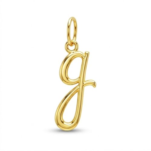 Letters A-Z gold initial charm necklace