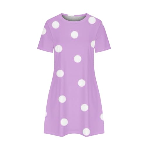Generic WOMEN WEDDING GUEST DRESSES Prom Dress With Sleeves Sexy Dresses For Women Casual Cute Polka Dot Short Sleeve Short Sundresses Ruched Lightweight Comfy Summer Dress 2024 Vintage Dress thumb #4