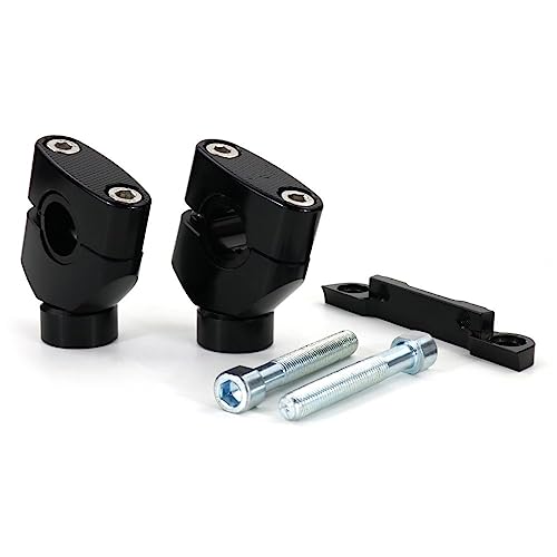 Moto guidon riser bar pince ensemble supports pour Yamaha MT-07 FZ-07 2015-2020 noir