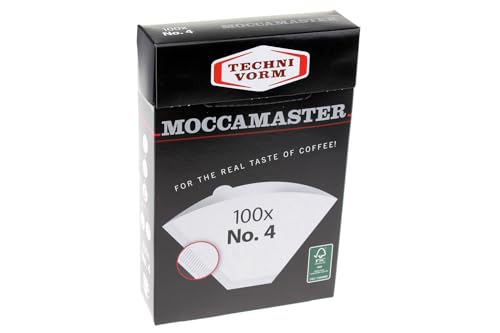 Technivorm Moccamaster #4 White Paper Filters, 100-count per box