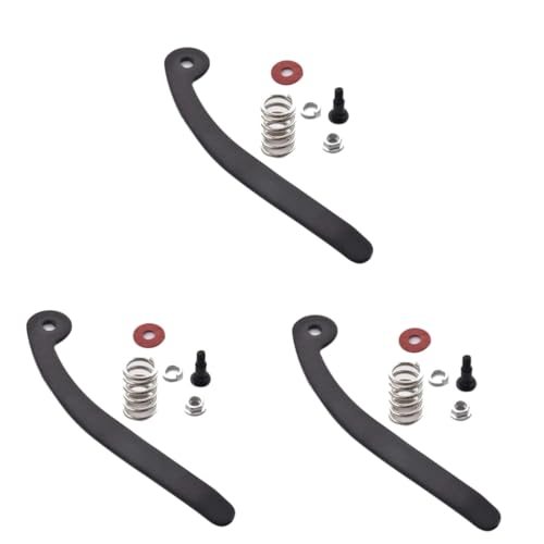 ibasenice 3pcs Guitar Vibrato Tailpiece Electric Guitar Bridge Saddle Whammy Bar Hand Crank Replacement Parts for