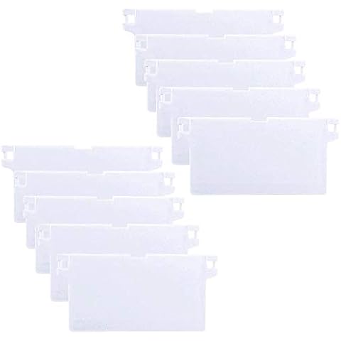 HO2NLE 10 Stück Lamellenvorhang Beschwerungsplatten 127 mm Lamellen Gewichte Vertikaljalousie Ersatzteil Weiß Vertical Blinds Cover