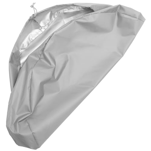 SEWACC Cubierta para Barril de Lluvia Protector de Barriles con Cordón Ajustable Funda Duradera de Oxford para Almacenamiento Exterior Resistente al Viento y Polvo Protección para Cubos
