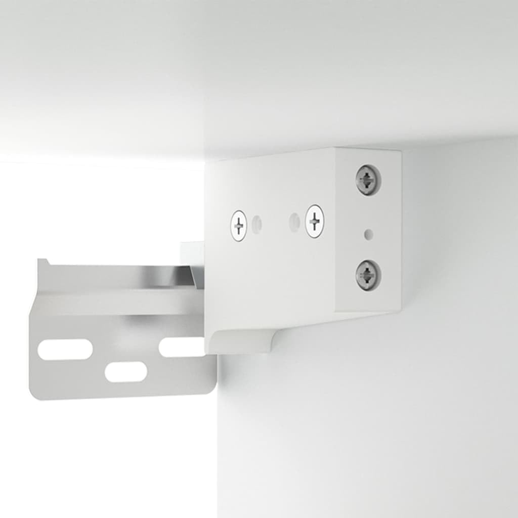 vidaXL Mesitas de Noche de Pared 2 uds Blanco 35x35x20 cm