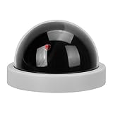 Gerioie Nachhaltige Attrappe Gefälschte Kuppelkamera, Aussehen ABS Dummy Überwachungskamera Dummy Kamera, Parkplätze Hotels für Familien Supermärkte