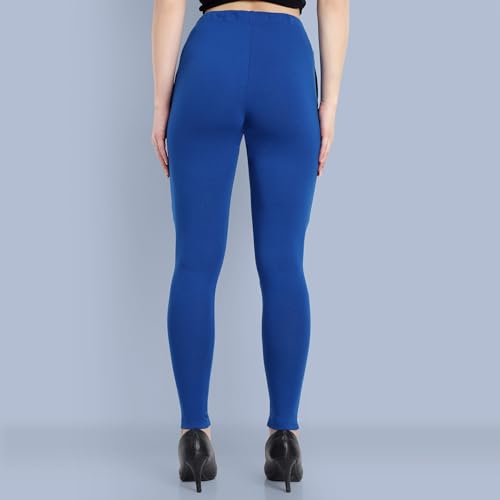 Image of ONE SKY Women Full Length Leggings | Cotton Modal Spandex Blend | High Waist Stretchable & Bio-Washed Fabric | Colour-Lock Technology | Comfortable Leggings for Women