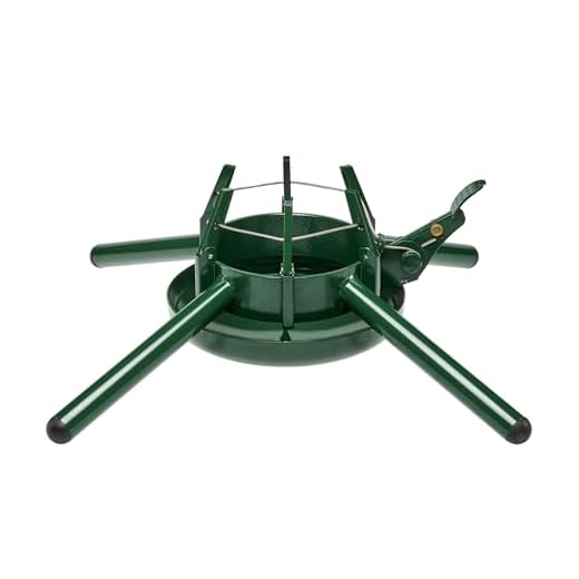 Krinner Tree Genie Steel Christmas Tree Stand (Green) Holds Trees Up to 15 Feet Tall