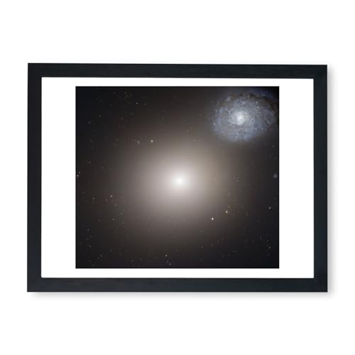 Télescope Hubble Arp116 affiche encadrée pour décorer un bureau moderne