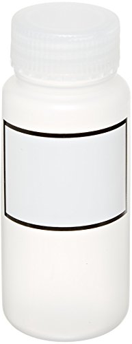 Dynalon 501505-0250 Polypropylene Wide Mouth Graduated Bottle with Labeling Area and Screw Cap, 250ml Capacity (Case of 12)