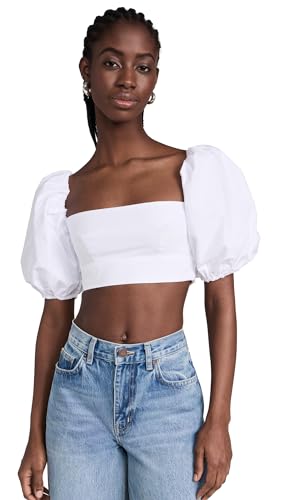 クラネ　VOLUME PUFF TOPS Shirred Puff Sleeve Top (Mocha) – Kyra Danaya