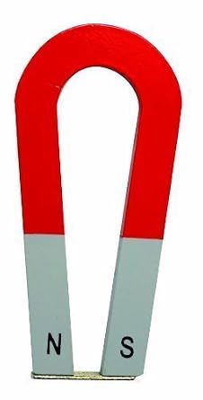 AOMAG Large 4 Red Silver Horseshoe Alnico Magnets