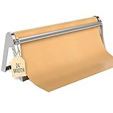 MARIGOLD 24-inch Butcher Paper Dispenser - Wrapping Paper Roll Cutter & Paper Holder for Butcher Freezer Craft Paper Rolls,Butcher Paper Roll Dispenser for Christmas Gift Wrap,Wall Mount or Tabletop
