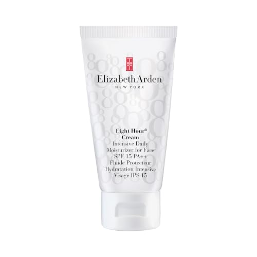 Elizabeth Arden - Eight Hour, Crema Facial de Hidratacion Intensiva, con SPF 15, Vitamina E y Antioxidantes, Apto para Todo tipo de Piel - 50 ml