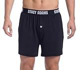 STACY ADAMS mens Stacy Adams Men's Boxer Shorts, Black, Large US