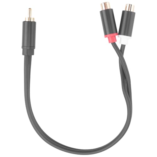Jrifedptry Cable de audio macho a hembra, cable auxiliar divisor macho para TV, PC, DVD, altavoz, amplificadores de audio, subwoofer
