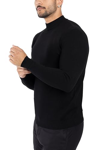 X RAY Mens Mock Neck Sweater, Soft Slim Fit Pullover Top, Basic Mock Neck Sweater for Men 6