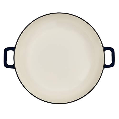 Amazon Basics - Casseruola in ghisa smaltata, blu