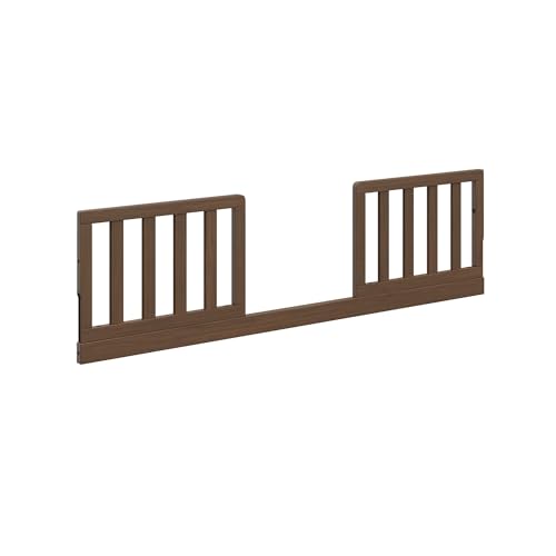 Image of Graco Storkcraft Toddler Safety Guardrail Kit with Slats (Hazelnut) - GREENGUARD Gold Certified, Converts Compatible Storkcraft Crib to Toddler Bed, Kit Includes 2 Toddler Guardrails