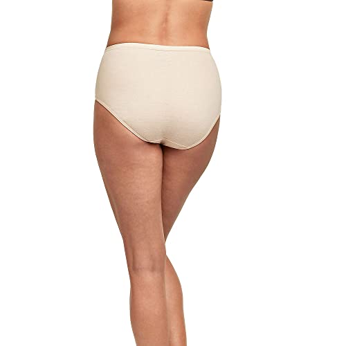 Hanes Women's Underwear, Ultimate High-Waist Brief Panties, Moisture-Wicking Underwear for Women, 6-Pack
