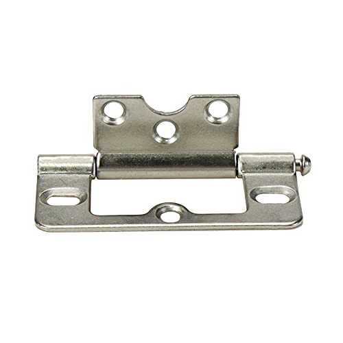 Savagrow 4Pcs Non-Mortise Door Hinges Butt Hinge Detachable Hinge For Furniture Cabinet Door,Sliver #TOP3