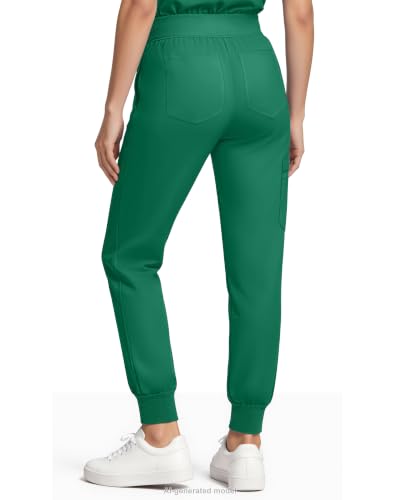 Image of Medical Scrubs for Women Pants, Soft Stretch & Breathable Joggers | Drawstring Womens Scrub Cargo Pants with 5 Utility Pockets, Bottoms Keep 12-Hour Shift Comfort for Healthcare Professionals