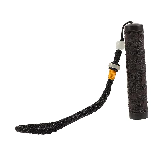 FUNOMOCYA Box Small Toothpick Case Home Toothpick Storage Buckets Tabletop Toothpick Holder Ebony Wood Toothpick Container