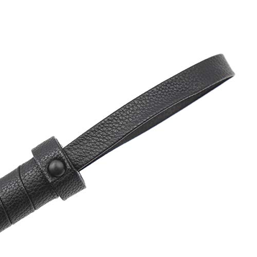 STTQYB Soft Faux Leather Harness Handle Whip Teaching Training Tool Costume Accessories,Horse Riding Crop (21.2)