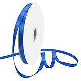 EPOEYK 3/8 Inch x 100 Yards Double Face Royal Blue Satin Ribbon 100% Polyester Ideal for Gift Wrapping Crafts Wedding Party Decor