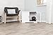 TRIXIE Hundehütte Indoor Home Kennel 73T x 53B x 53H cm weiß – komfortable Hundebox für kleine - mittelgroße Hunde – gemütlicher Rückzugsort für deinen Vierbeiner – sicher & hochwertig - 39753