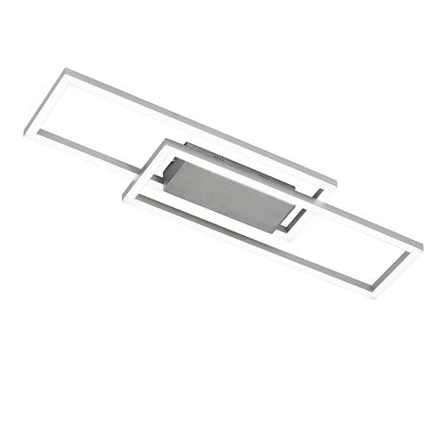 Fischer & Honsel Deckenleuchte, Seth | aluminiumfarben gebürstet| L: 70 cm, B: 19 cm, H: 4,5 cm| stufenlos dimmbar| Farbtemperatureinstellung| 1x LED 22 Watt 2700/6500 K| 3600 lm| EEG: E Fischer & Honsel Deckenleuchte, Seth | aluminiumfarben gebürstet| L: 70 cm, B: 19 cm, H: 4,5 cm| stufenlos dimmbar| Farbtemperatureinstellung| 1x LED 22 Watt 2700/6500 K| 3600 lm| EEG: E