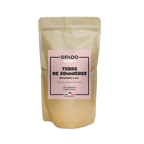 SPADO Origines - Terre de sommières - Format poudre - 100% naturel - Détachant à sec - 600g